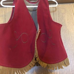 Gymboree cowgirl vest and skirt
